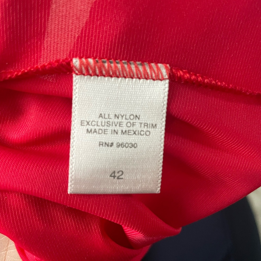 Elegant Vintage Red Night Shirt & Pants Sleep Wear Set - Picture 6 of 6